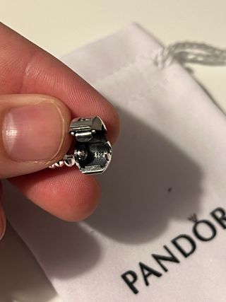 Pulsera Pandora Cierre Barril Plata