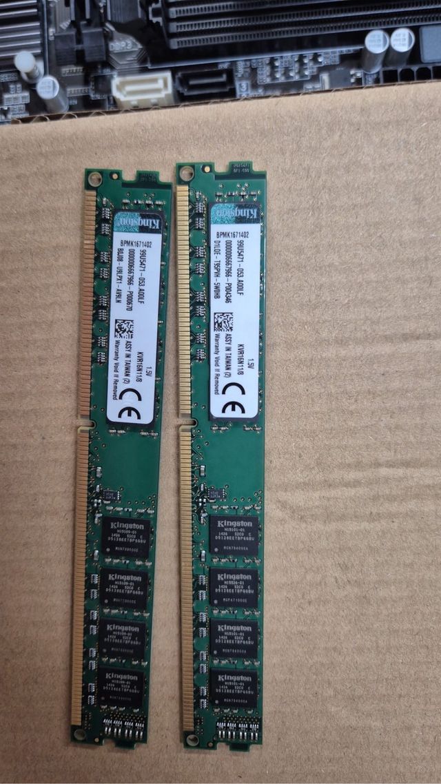 Módulos Memoria RAM Kingston 8GB DDR3