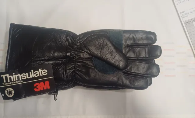 Guantes de moto de piel negros