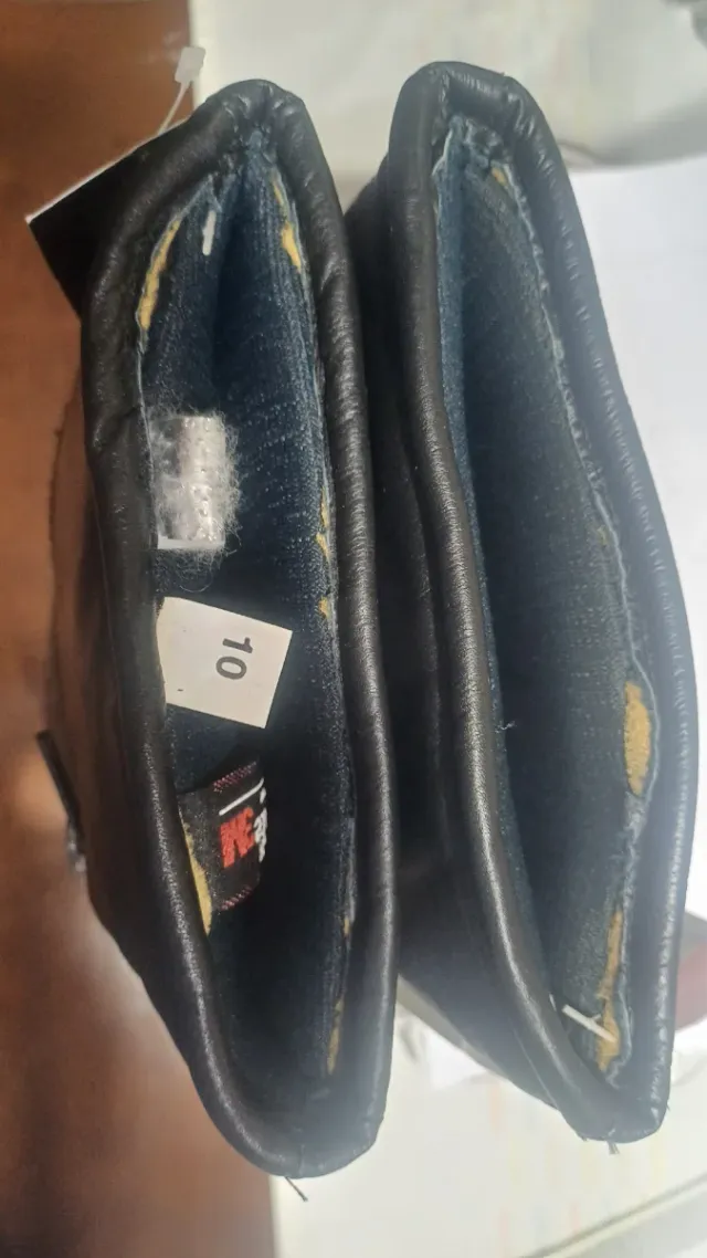 Guantes de moto de piel negros