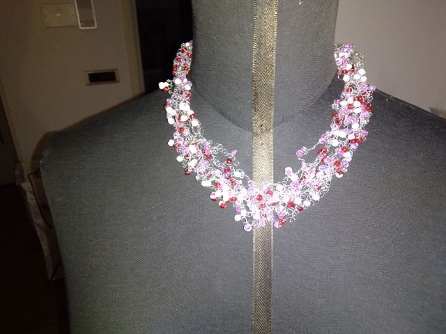 Giacca jeans donna, abito e collana