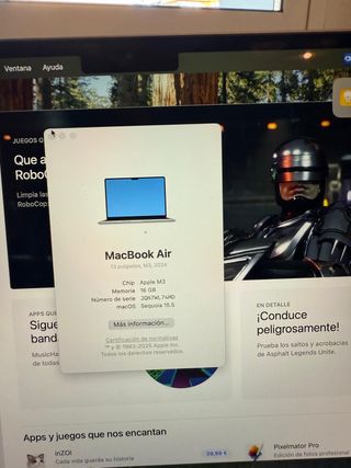 MacBook Air 13 M3 16GB 2024