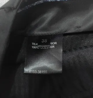TRAJE HOMBRE TZ NEGRO TALLA S