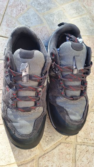 Scarpe trekking Quechua donna grigie rosse