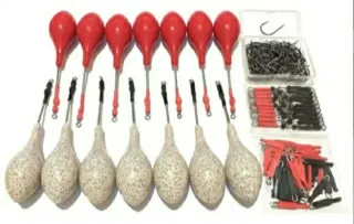 ✅ 14 plomos pesca surfcasting, grapas, urfes. 