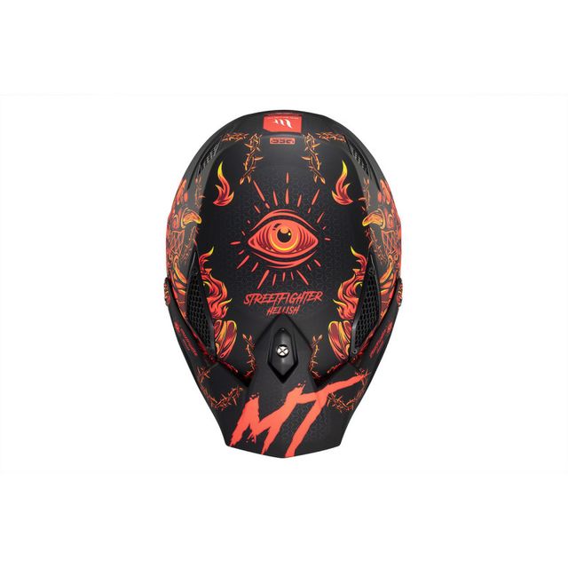 Casco MT Streetfighter SV S Hellish B5 negro rojo 