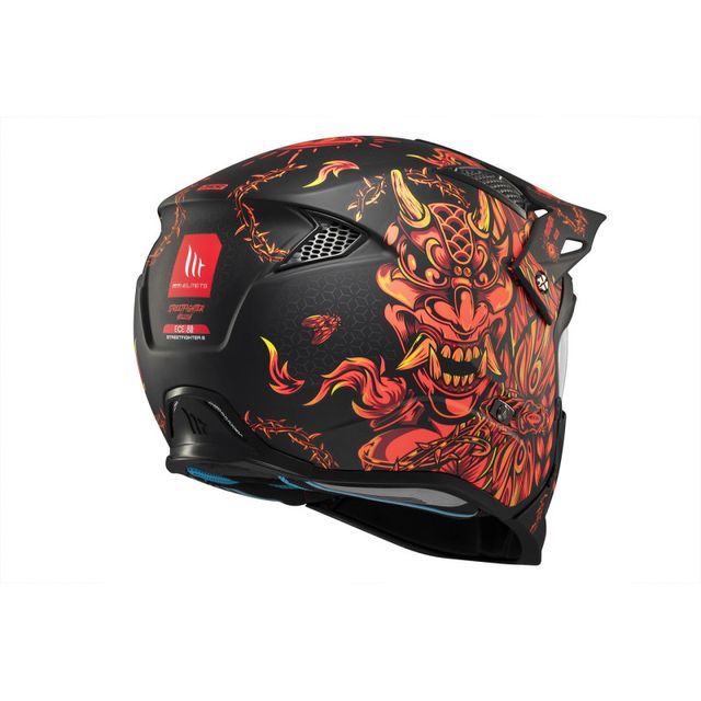 Casco MT Streetfighter SV S Hellish B5 negro rojo 