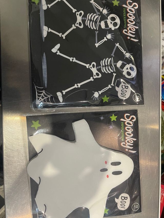 Tovaglioli Halloween Spooky! Fantasma e Scheletri