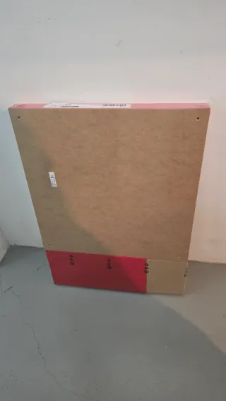 Mesa Lack Ikea Roja 55x55
