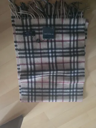 Bufanda Burberry Clásica Tartán Beige