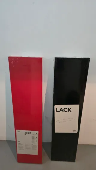 Baldas Ikea Lack Roja y Negra - 110x26