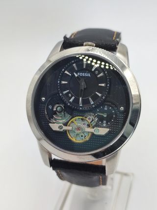 Reloj Fossil Hombre Negro/Plateado