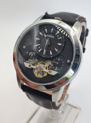 Reloj Fossil Hombre Negro/Plateado