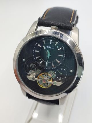 Reloj Fossil Hombre Negro/Plateado