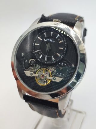 Reloj Fossil Hombre Negro/Plateado