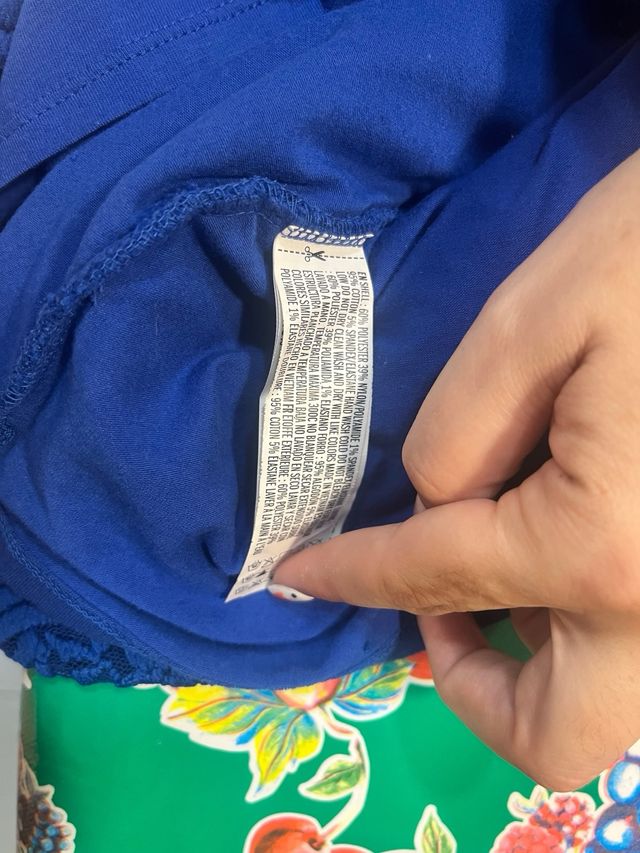 Vestido de encaje azul Forever 21 Talla L