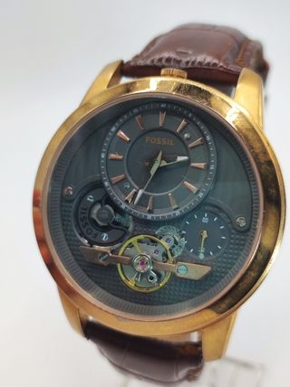 Reloj Fossil Hombre Dorado y Marrón