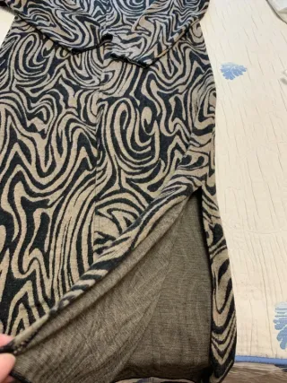 Vestido Sfera Beige y Negro Talla S