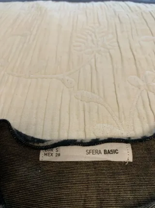 Vestido Sfera Beige y Negro Talla S