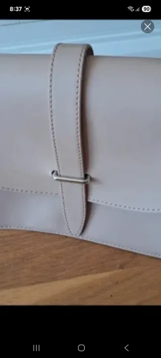 Bolso bandolera beige