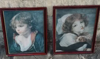 Pareja de cuadros infantiles