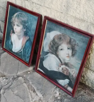 Pareja de cuadros infantiles