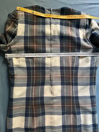 Abito tartan lana taglia XL