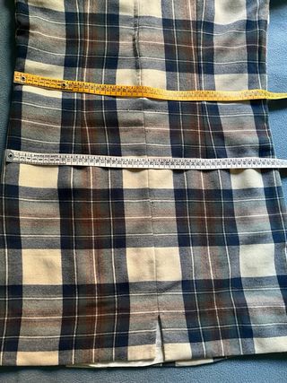 Abito tartan lana taglia XL