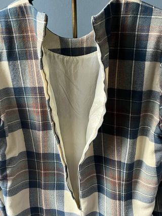 Abito tartan lana taglia XL