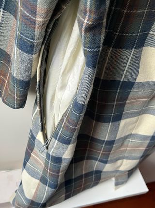 Abito tartan lana taglia XL