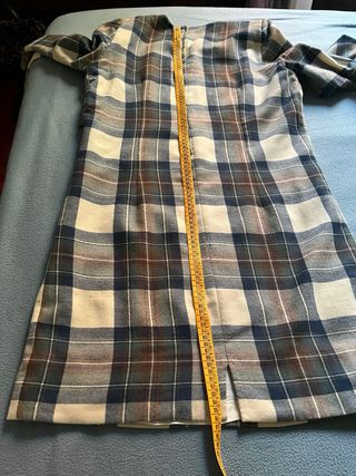 Abito tartan lana taglia XL