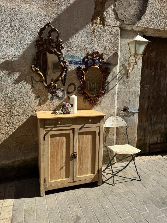 Mostrador antiguo de masía . macizo . Francés. 