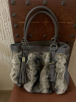 Bolso de hombro con pelo nuevo