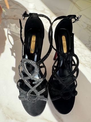 Primadonna Scarpe con tacco nere con strass