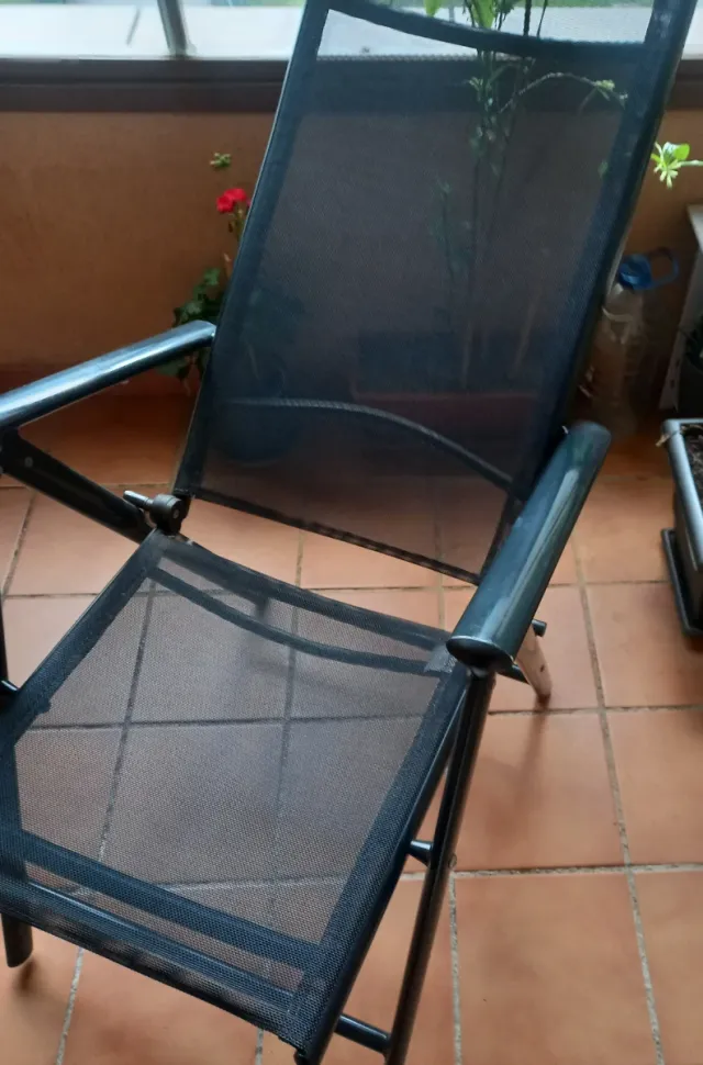 Mesa y 2 Sillas Jardín Cristal y Metal