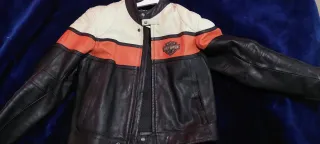 Chaqueta Harley-Davidson Negra y Naranja  