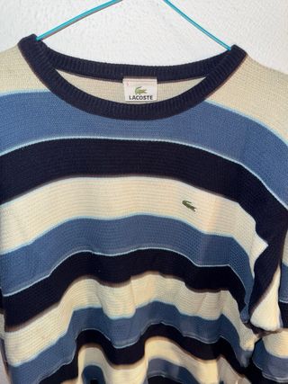 Jersey Lacoste Rayas Talla M