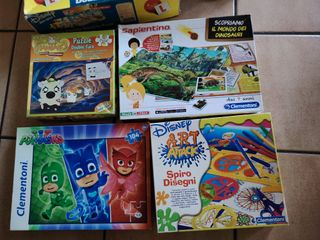 Lotto giochi Clementoni: Pj Masks, Hamtaro, Disney