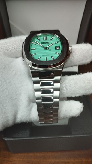 Reloj Seiko Mod Nautilus Tiffany Azul Verdoso