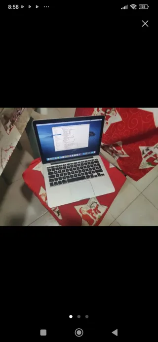 Portatile macbook retina i7 8gb ram ssd 256gb 13.3