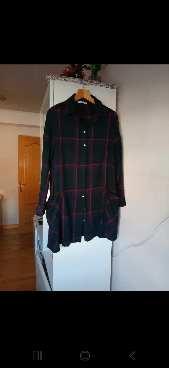 Vestido camisero cuadros Easy Wear talla s