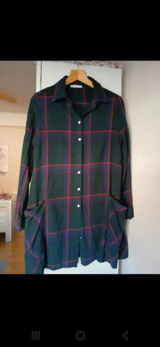 Vestido camisero cuadros Easy Wear talla s