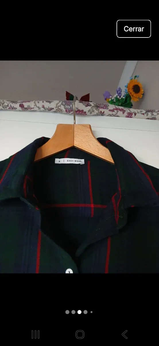 Vestido camisero cuadros Easy Wear talla s