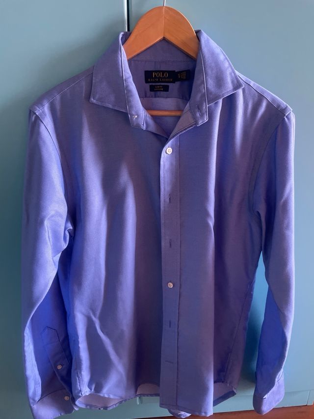 Camicia Polo Ralph Lauren Uomo Slim Fit Blu M