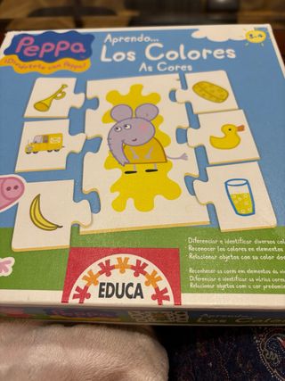 Puzzle Peppa Pig Aprendo Los Colores