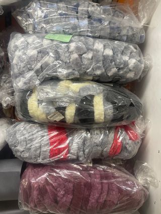 CORTINA  puerta caravana GRIS Y BLANCA