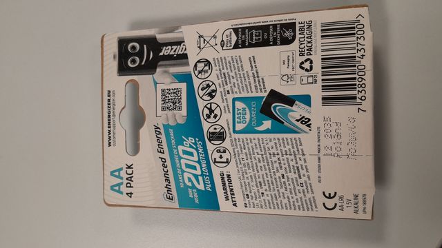 Pilas Energizer AA Max Plus 4 unidades