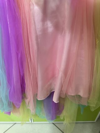 Vestito Carnevale Unicorno Arcobaleno 8 anni