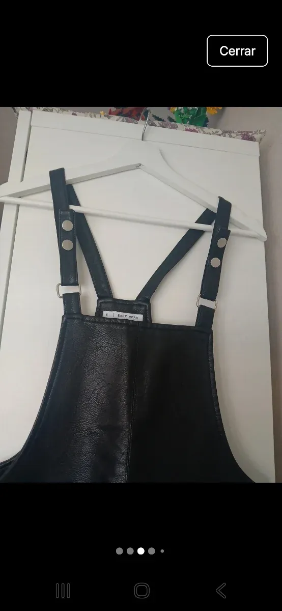 Falda peto  polipiel negra Easywear S