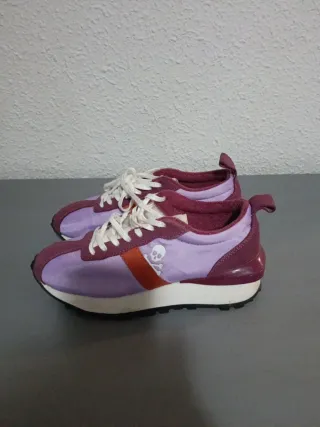 Zapatillas Scalpers Morado/Rojo Talla 36
